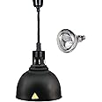 JIAWANSHUN Retractable Heat Lamp for Food with 250W Heating Bulb for Restaurant Hanging Food Warmer Lamp Buffet or Home Use Pizza Warmer