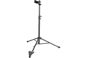 K&M König & Meyer Bass Clarinet Stand 15060.011.55 Pre-Assembled Stable Secure Stand | Adjustable Support Arms w/Tilt & Width | Endpin V Base Holder | Folds Compact For Travel | German Made | Black