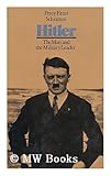Front cover for the book Hitler: the man and the military leader by Percy Ernst Schramm