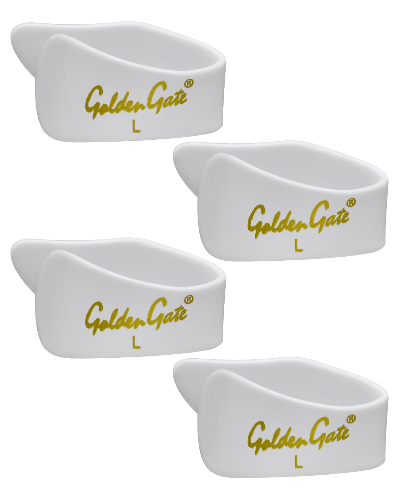 Golden Gate GP-4W-4PK Thumb Picks – White – Large – 4PK