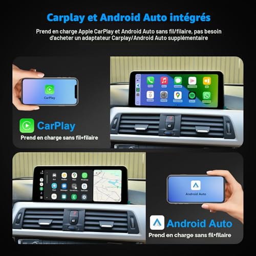 PEMP Linux Display for BMW 1 Series F20 F21 F22 3 Series F30 F31 F32 F33 F34 F35 NBT CIC Wired and Wireless CarPlay Android Auto Uses Original Bluetooth. 1920 x 720 Screen (2012-2017)