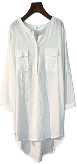 Amazon Unmyアンミー こなれた オシャレな 襟なし ブラウス シャツ ブラウス 通販