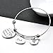 Girl's Gift Parents Memorial Jewelry Loss of Dad/Mom Sympathy Stainless Steel Wire Bangle Bracelet …