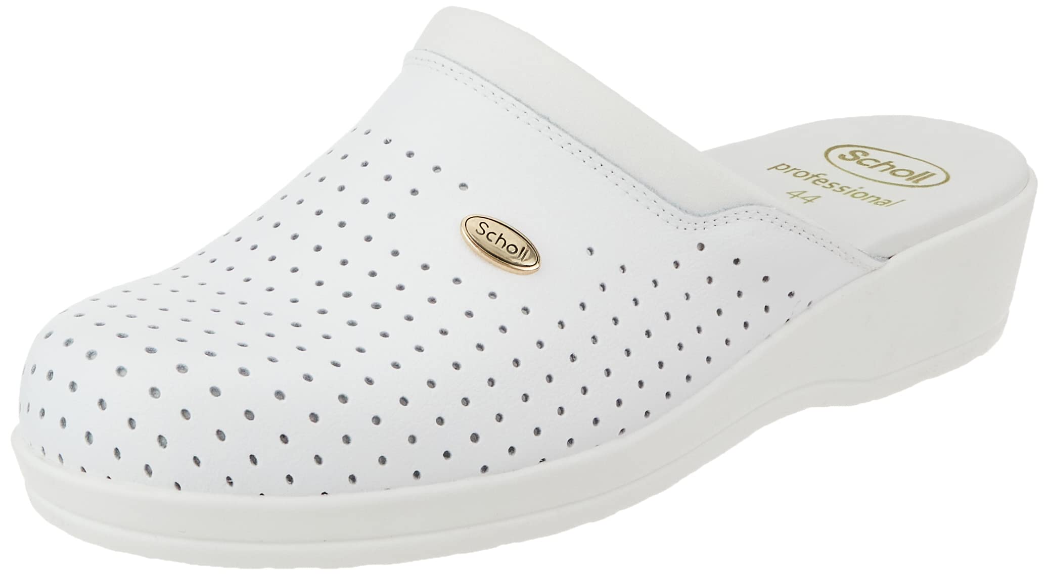 Scholl - Unisex - Clog Backguard -Medical Professional Clog - White - 10