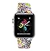 Floraler Sport Band for Apple Watch,Choose Proper Color & Size-38MM S/M,38MM M/L,42MM S/M or 42MM M/L, Soft Silicone Strap Replacement Wristbands for Apple Watch Sport Series 3/2/1