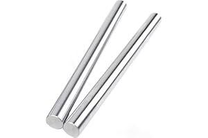 Mssoomm Linear Motion Rod Shaft Guide 8mm x 300mm Case Hardened Chrome Plated for 3D Printer, DIY, CNC - Metric h8 Tolerance, 2Pcs