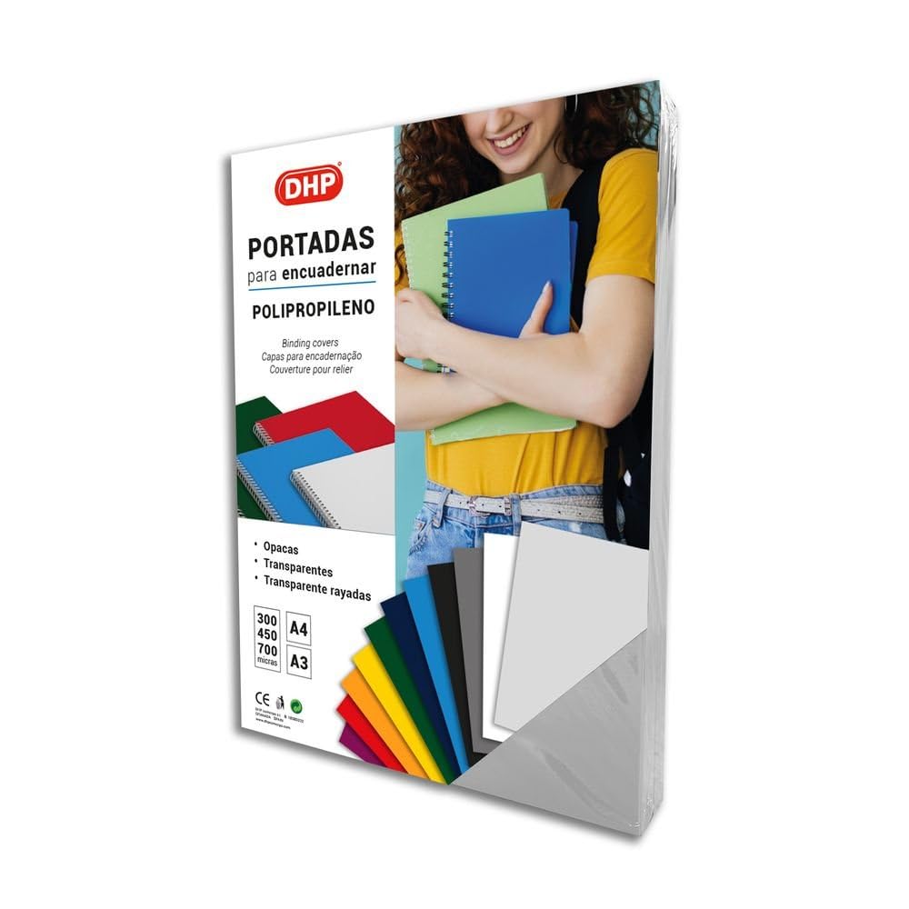 Pack of 100 Polypropylene Covers 0.45mm Thick A4 Natural