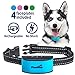 Bark Collar by Pawious - Humane No Shock Rechargeable Anti Barking Collar for Small and Medium Dogs - 4 Color Faceplates, No Harmful Prongs, Beep + Vibration, 7 Sensitivity level