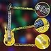 HomeMall 10 Pack Inflatable Guitar Toy, 35 Inch Rock Star Inflatable Electric Colorful Guitar, Rock 'N Roll Party Favor for 80s 90s, Children’s Birthday Party Decorations and Karaoke Party