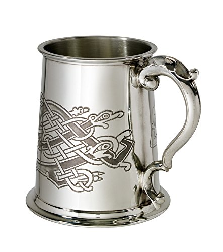 Wentworth Pewter Celtic Birds 1 pint pewter Tankard - Thumbnail 2