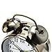 PEAKEEP 4 inches Twin Bell Alarm Clock with Backlight, Battery Operated Loud Alarm Clock (Bronze)