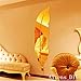 Feather Mirror Wall Stickers DIY Acrylic Home Decal Living Room Murals Wall Paper Decor Gold + Golw in The Dark Stars Dots