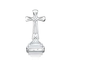 CELEBRATIONS BY MIKASA Mikasa Celebrations Rejoice Glass Crystal Cross, 9-Inch, 2.56" x 4.13", Clear