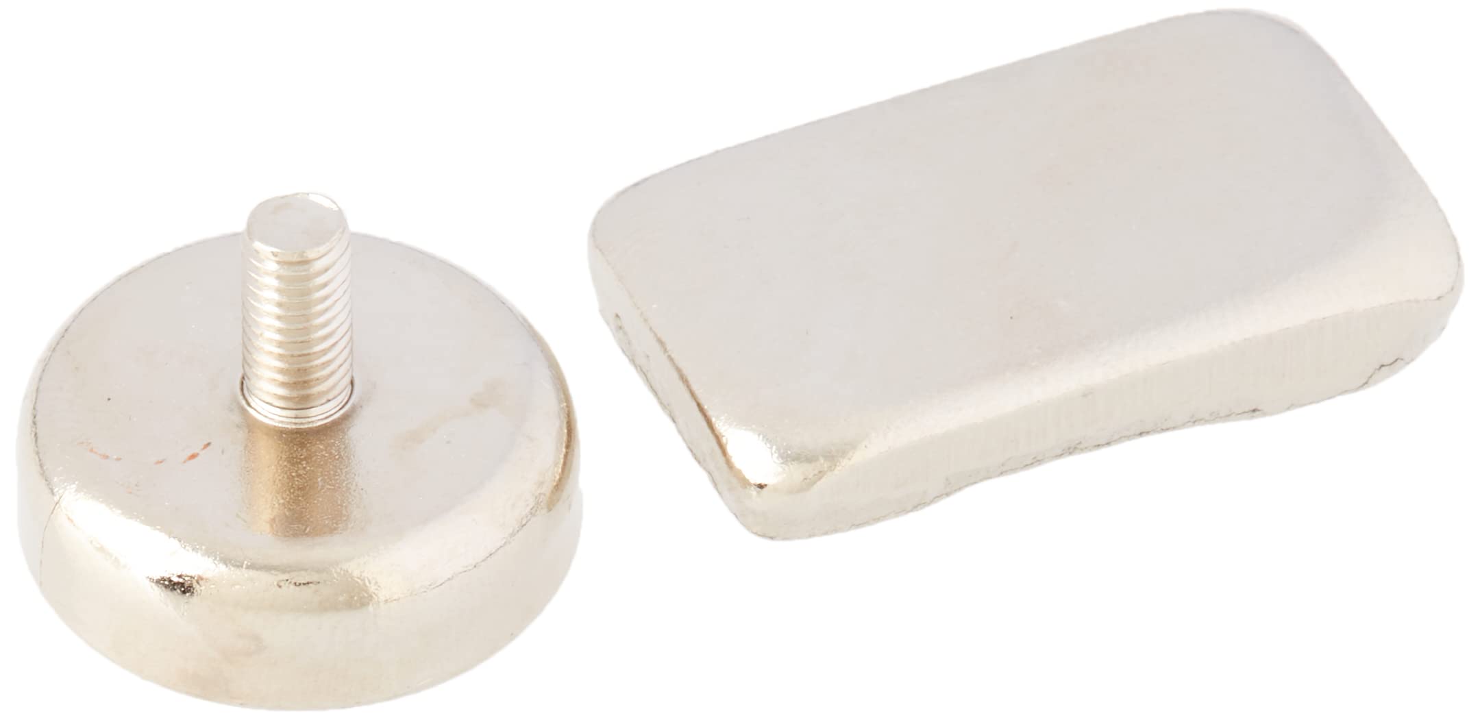 N42 Neodymium Pot Magnet with M5 Stud for Arts, Crafts, Model Making, DIY, Hobbies, Office, and Home - 25mm dia x 8mm thick - 20kg Pull