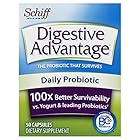 Digestive Advantage Daily Probiotic Dietary Supplement Capsules, 50 Count