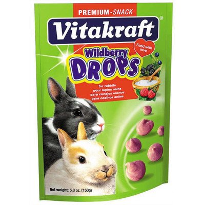 VITAKRAFT WILDBERRY DROPS FOR RABBITS 5.3 OZ – PACK OF 3