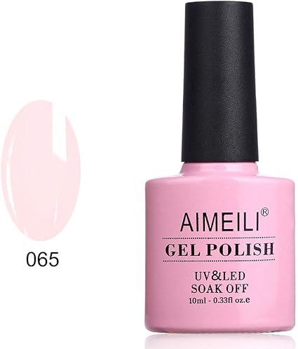 Aimeili Vernis Semi Permanent Rose Soak Off Uv Led Vernis à Ongles Gel Polish Pink Nude 065 10ml