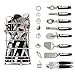 Kitchen Gadget Tool Set by BEESTAR - 8 Piece Stainless Steel Kitchen Utensil Kit With Basket: Bottle Opener + Ice-cream Spoon +Grater+ Peeler + Pizza Knife+ Can Opener + Cheese Slicer + Apple Corer