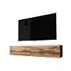 Selsey-Kane-Mueble-TV-FlotanteMesa-TVMueble-para-SalonMueble-TV-Suspendido-140-cm-con-LED-Roble-Dorado