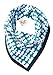 kishu baby Teal Vine Reversible Bandana Bib, Multicolor, One Size