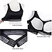 SIMIYA Sports Bra, Cross Back High Impact Padded Workout Bras for Women Running and Yoga