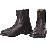 TuffRider Women's Starter Front Zip Paddock Boots with free Socks | Durable, Easy to Clean Water-Resistant Horse Riding Boots