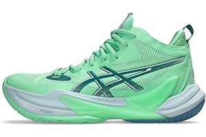ASICS Men's METARISE 2 Volleyball Shoes,11.5,Menthol/SABA Blue