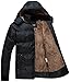 Fashciaga Men's Winter Hooded Faux Fur Lined Coats
