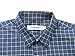 Emiqude Mens Casual Slim Fit Long Sleeve Pocket Inner Contrast Plaid Dress Shirt Large Navy