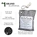 RickTech Air Purifying Bag 250g, Natural Activated Bamboo Charcoal Freshener Odor Absorber Eliminator with Hook, for Cars, Closets, Bathrooms and Pet Areas