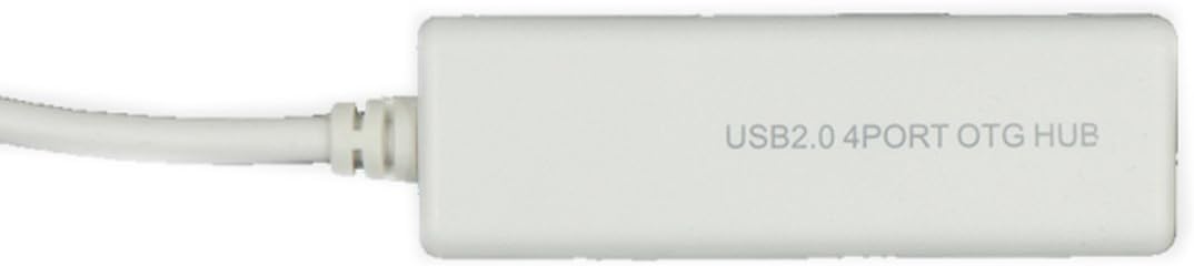 Miraclears 4 Port Micro USB 2.0 OTG Charger HUB Cable Adapter Splitter for Tablet MP3 USB Phone Keyboard Fixed Version - White