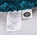 DaDa Bedding Lavish Throw Blanket - Mermaid Scales Faux Fur Sherpa - Soft Warm Plush Fleece Textured - Bright Vibrant Embossed Green Blue Teal & White - 90