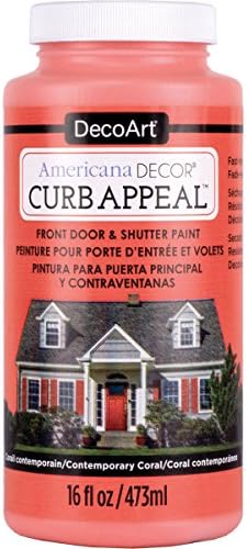 Decoart Curb Appeal 16oz C Coral Americana Decor CurbAppeal16oz, 16 Fl Oz (Pack of 1), Wood