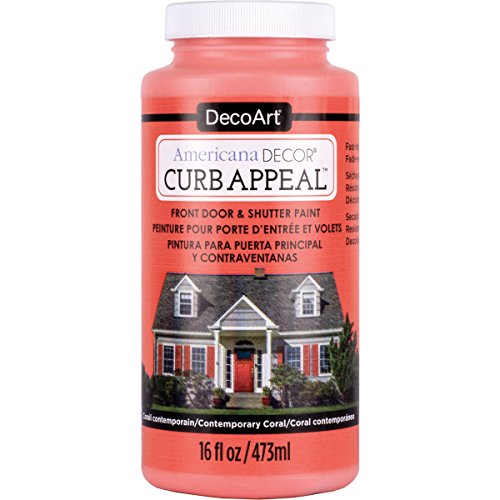 Decoart Curb Appeal 16oz C Coral Americana Decor CurbAppeal16oz, 16 Fl Oz (Pack of 1), Wood