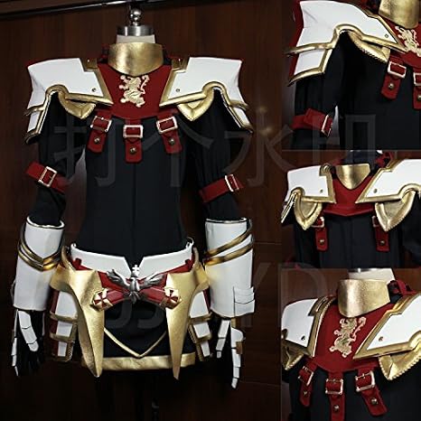 Amazon コスプレ衣装 Fate Grand Order アストルフォ 黒のライダー 鎧 靴 髪飾り 靴下 マント付 豪華版 コスプレ 仮装 通販