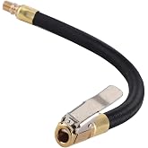 Tire Inflator Extension Tube Tyre Pump Quick Inflation Chuck Adapter Hose Quick-Inflation Clip Connector High-Pressure Tube Car Motorcycle Maintenance Accessories