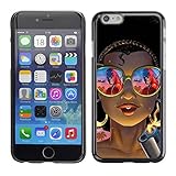 Hard Protector Case Cover Slim Back Shell for Apple Iphone 6 /Gangster Gun Shades Tattoo/ STRONG
