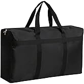Kvoike Extra Large Moving Bags with Strong Zippers, Storage Bags with Carrying Handles, Duffle Bag Packing Bags for Moving, Storage, Travel and Camping, Storagebag Totes for Space Saving