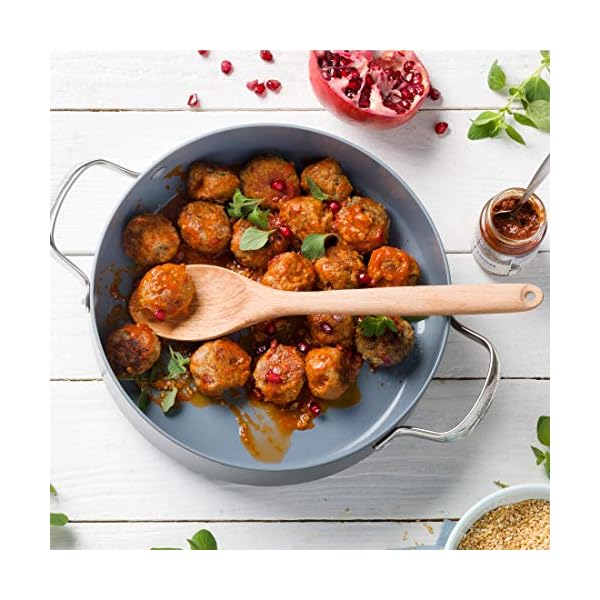 GreenPan-Saute-Pan-with-Two-Side-Handle-Non-Stick-Toxin-Free-Ceramic-Saute-Pan-Induction-Oven-Safe-Cookware-26-cm36-Litre-Grey GreenPan Valencia Pro Hard Anodised Healthy Ceramic Non-Stick 26 cm/3.6 Litre Sauté Pan with Lid and Side Handles, PFAS…