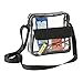 Clear Cross-Body Messenger Shoulder Bag, PGA, NCAA & NFL Stadium Approved Transparent Purse, See Through Security Handbag