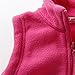 LittleSpring Toddler Girls Fleece Vests Zipper Lightweight Soft Hot Pink, Size 4