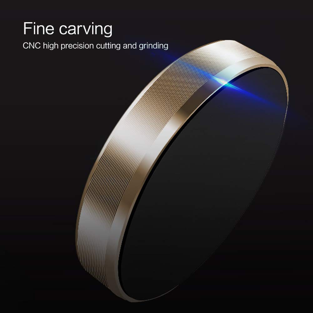 2pcs Magnetic Car Phone Holder,Universal Wall Desk Metal Magnet Sticker Mobile Stand Phone Holder Car Mount Support (Black+Gold)