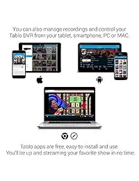 Tablo   Grabadora de vídeo digital de 4 tiempos [DVR] para televisión HD con Wi Fi para transmisión de TV en directo (reacondicionado certificado)