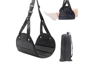 FEIMINI Airplane Foot Rest Relax Your Feet - Adjustable Height, Foot Sling for Airplane Travel, Airplane Foot Rest Hammock Long Airplane Flight Accessories for Feet