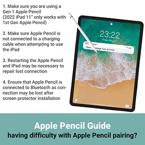 Elecom Pencil Feel Screen Protector, Newer model(Easy-Install