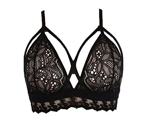 Abetteric-Womens-Fit-Solid-Lace-Backless-BraVestCropBraletteCami