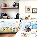 Baby Wall Decals – Baby Wall Decorations for Nursery – Animal Train Wall Sticker – Jungle Wall Decals