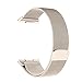 For Fitbit Ionic Bands, bayite Stainless Steel Milanese Loop Metal Replacement Strap with Unique Magnet Lock Accessories for Fitbit Ionic Small Champagne Gold