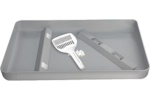 NEXANIC Reusable Litter Tray Compatible with Pet-Safe ScoopFree Cat Litter Box Tray,Self-Cleaning Cat Litter Boxes,with Free Scoop, Newest Design Never Absorbs Odor, Stains, or Rusts,Easy Clean