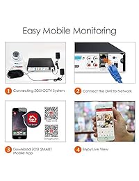 ZOSI Cámara CCTV de alta resolución sistema de seguridad para el hogar visión diurna nocturna a prueba de vandalismo, resistente al agua para sistemas DVR